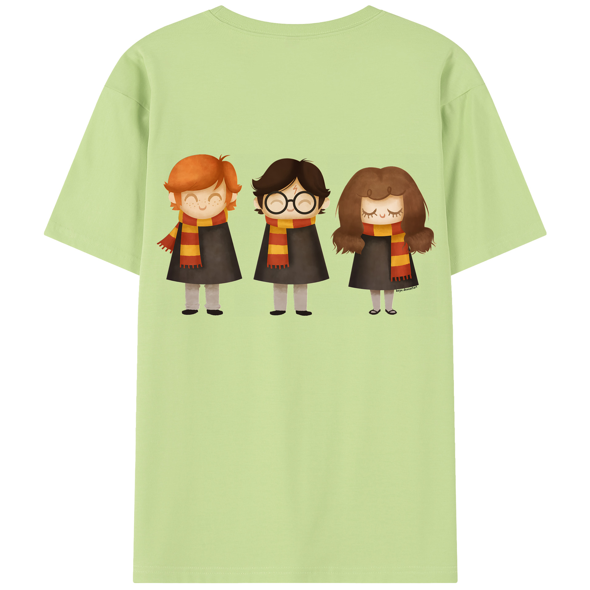 （画像用） Harry Potter ハリー・ポッターシリーズ 綿100％半袖Tシャツ（背面プリント）